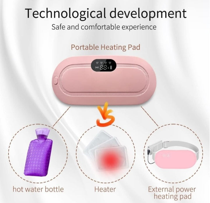 aGIOGIO Portable Cordless Heating Pad for Menstrual Cramps Relief