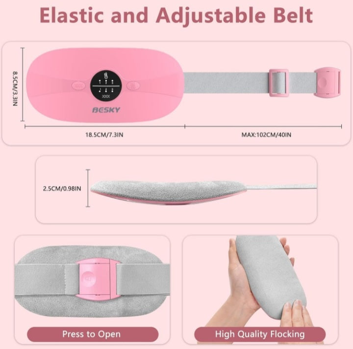 aGIOGIO Portable Cordless Heating Pad for Menstrual Cramps Relief